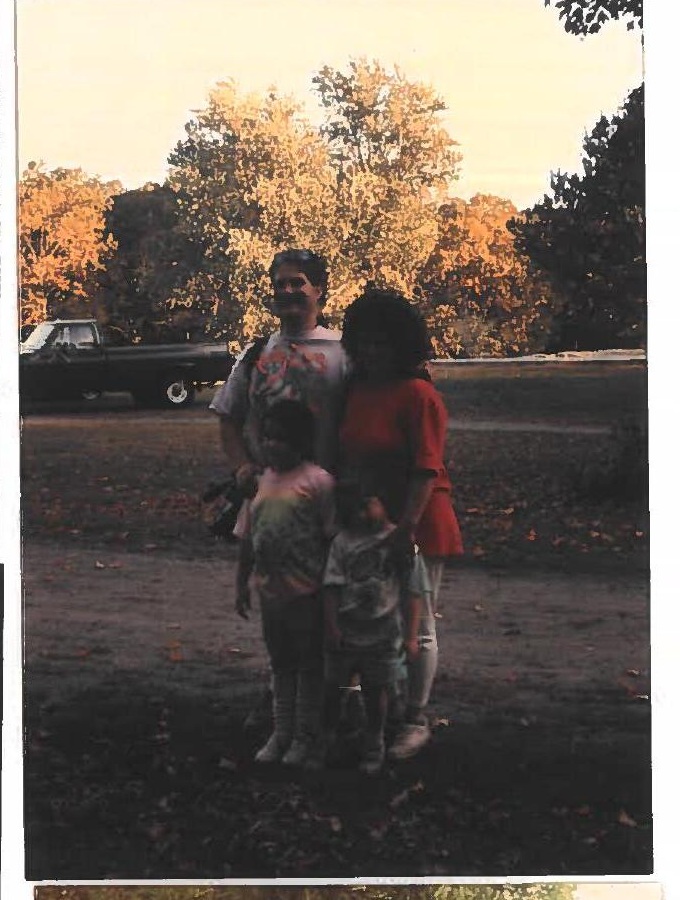 Billy with his wife and daughters